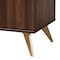 Baxton Studio Graceland Mid-Century Modern Transitional Walnut Brown Finished Wood 5-Drawer Storage Chest 236-13275-ZORO - alternate 2